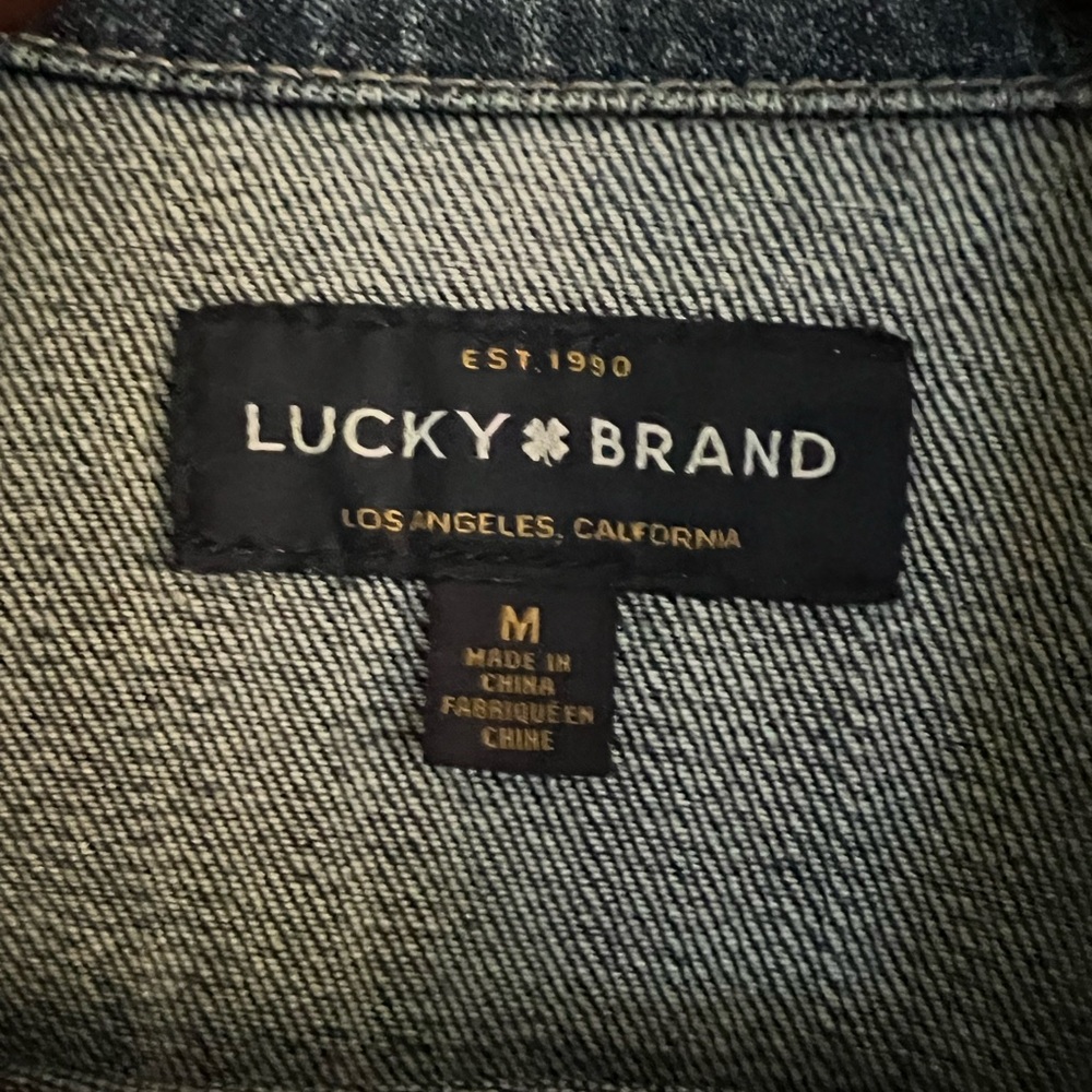 Lucky Brand Blue Denim Jean Jacket, Size M - Picture 7 of 12